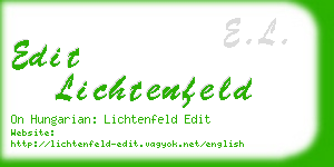 edit lichtenfeld business card
